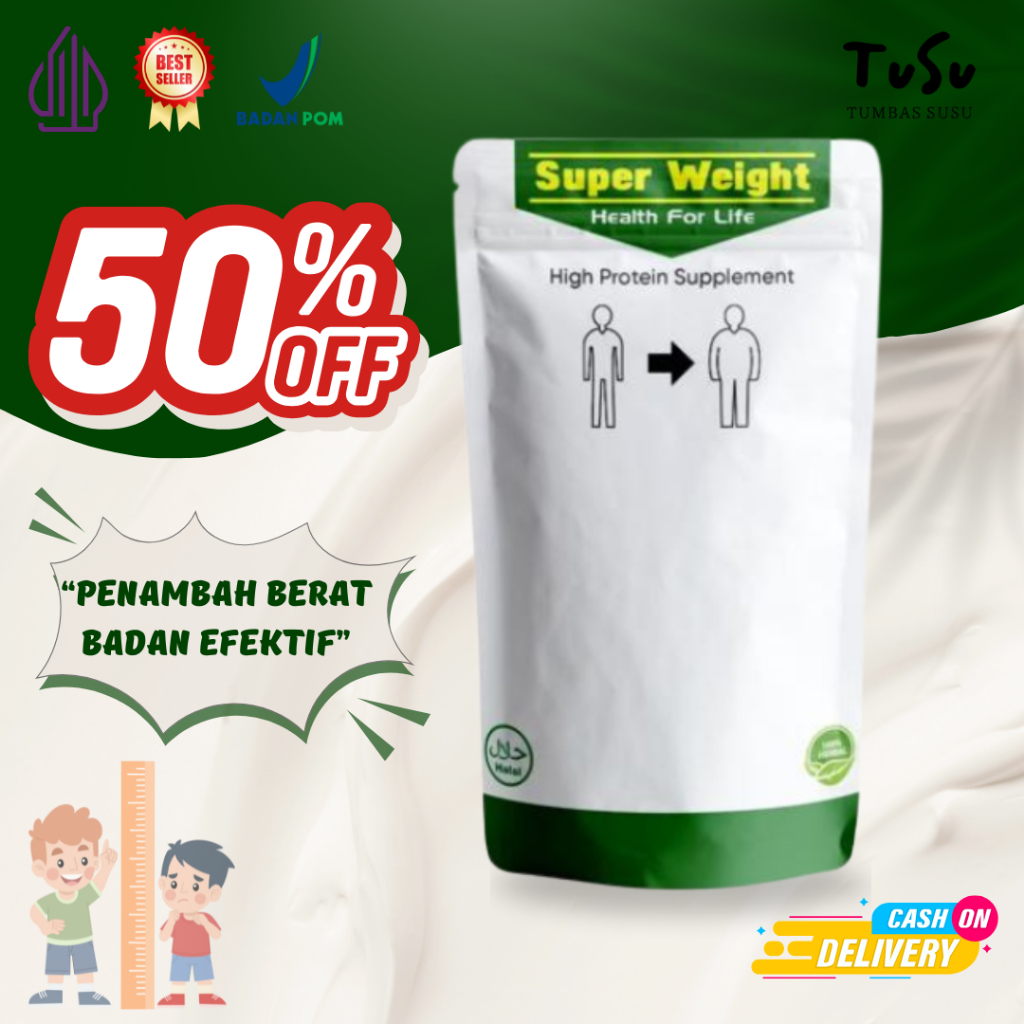 (COD) SUPER WEIGHT GAINER SUSU Penambah Berat Badan / Susu Penggemuk Badan Gemoy / Appeton Weight Ga