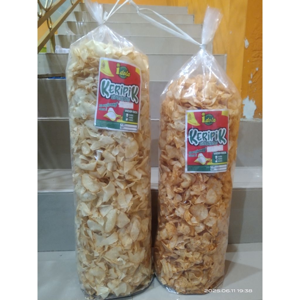 kripik singkong idola 1KG Snack pedas dan original