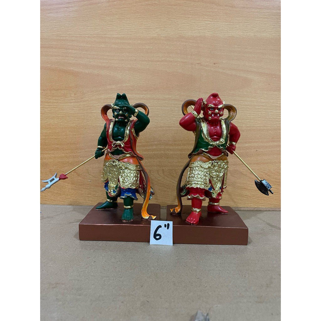 patung dewa pengawal dewi maco / Qian Li yen sun fong er 6in bahan fiber