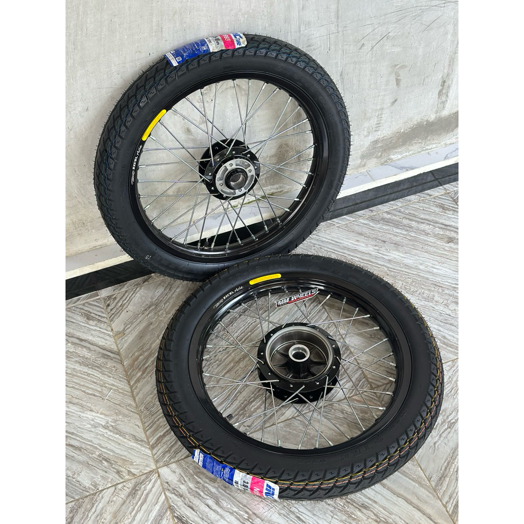 WHEELSET RX KING RING 18, VELG VROSSY, EXCEL 160/185, FULL SET BAN TINGGAL PASANG ANTI RIBET