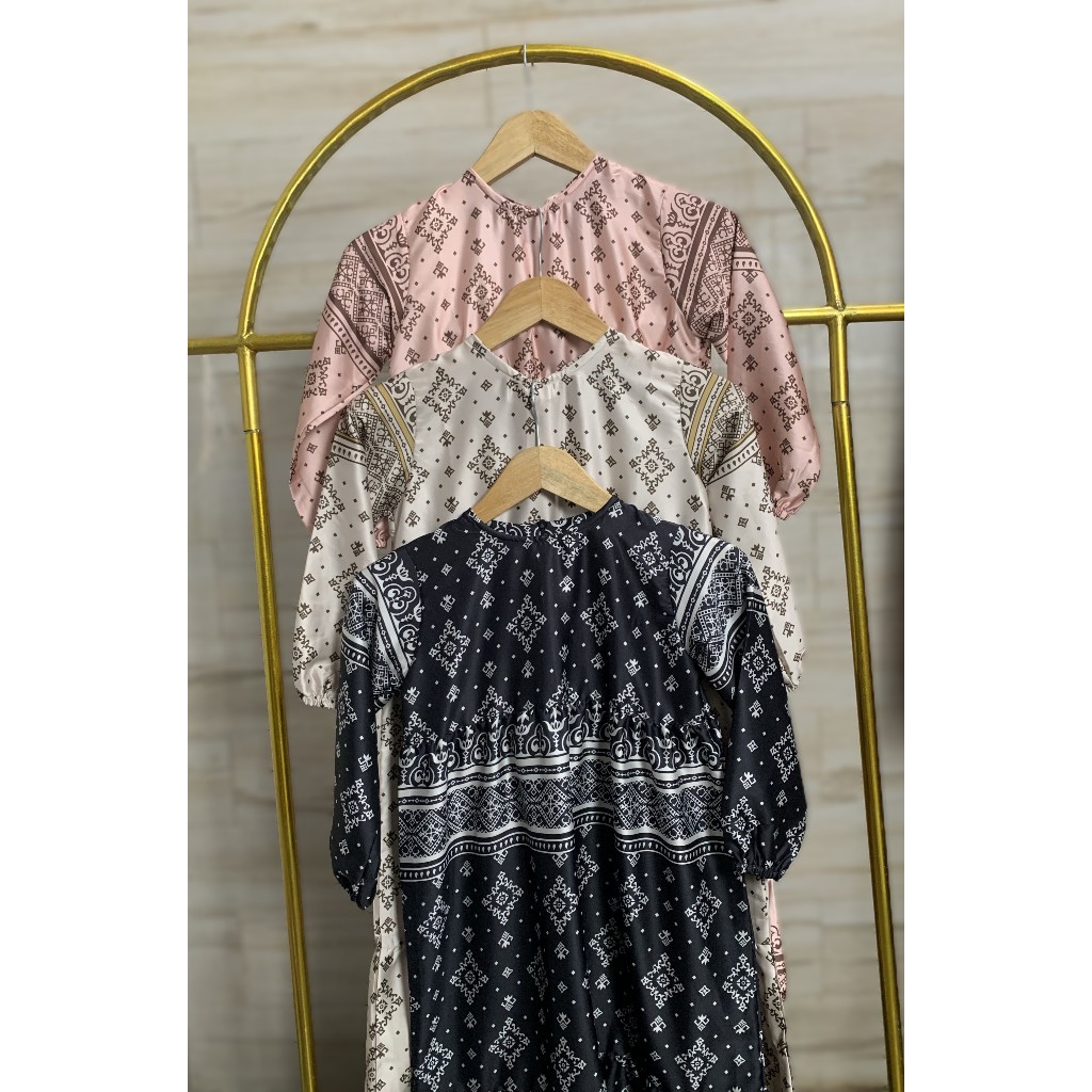 GAMIS ANAK PEREMPUAN ARMANI SILK PREMIUM 1-12 TAHUN/GAMIS LEBARAN 2026