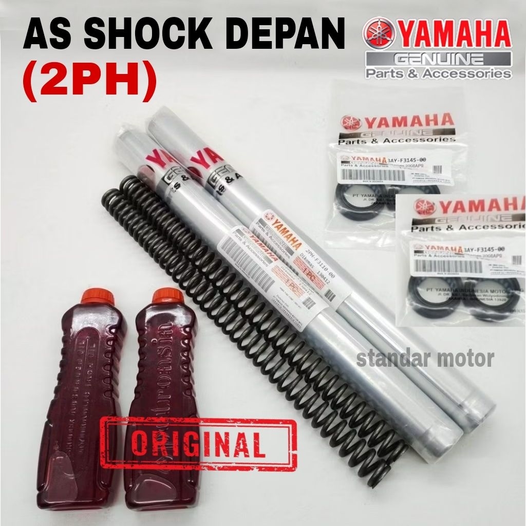 As shock depan original YAMAHA kode part 2PH untuk motor Mio3 125, soul GT 125, free go, fino 125, x