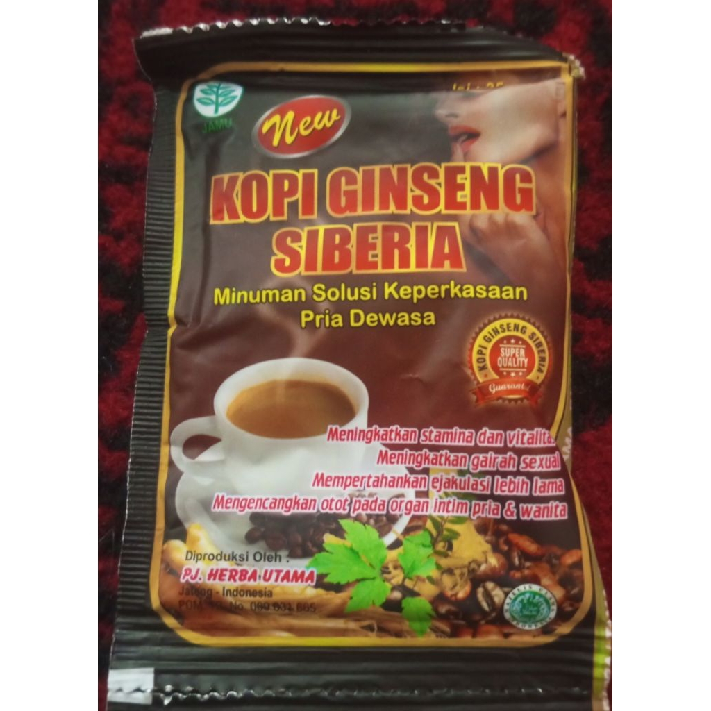 AM HERBA NUSANTARA "KOPI GINSENG SIBERIA ECERAN PER SACHET"