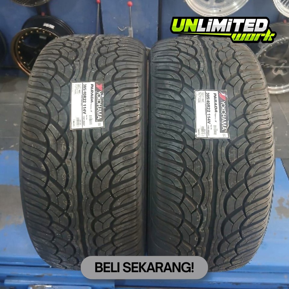 Yokohama Parada Spec-X Ukuran 305 40 R22 Ban Mobil Import Termurah Anti Slip Ban Standar Ring 22