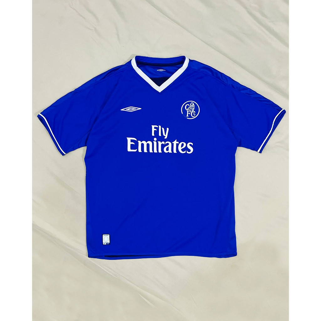 Original Umbro Chelsea FC Home Kit 2003 2004 2005 Jersey Bola Vintage
