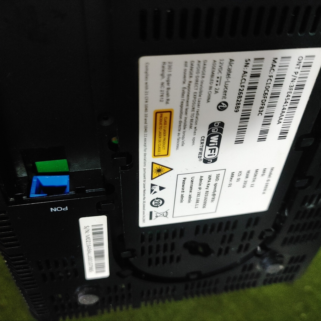 Router ONT Alcatel Lucent G-240W-A