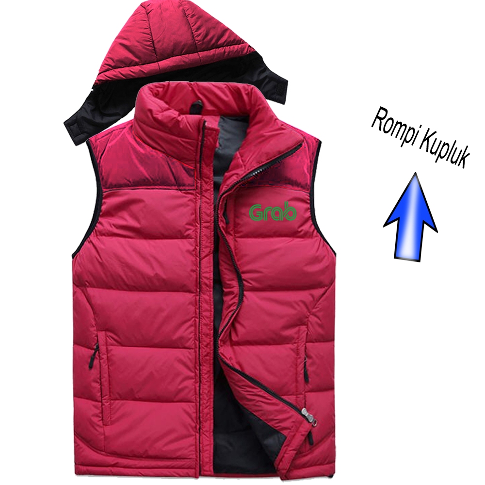 Jaket Rompi Ojol | Rompi Grab Driver | Jaket Grab Original