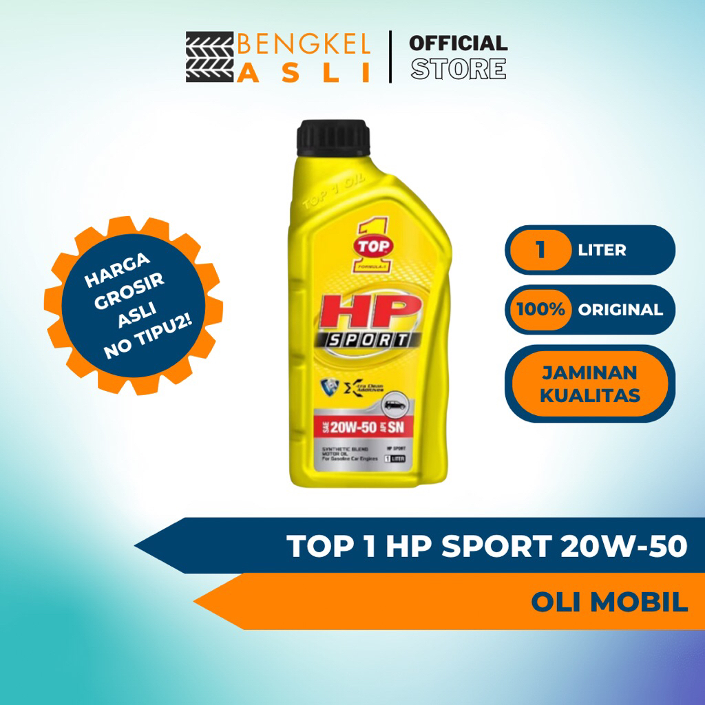 Oli Mobil TOP 1 HP SPORT SAE 20W-50 1 Liter