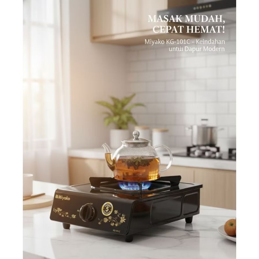 MIYAKO KG-101C KOMPOR GAS SATU TUNGKU