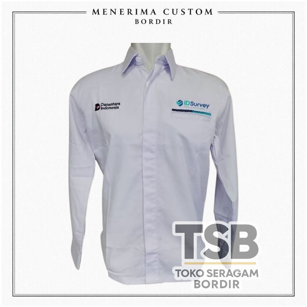 Kemeja Danantara Indonesia Id Survey Bordir Komputer K1 Drill