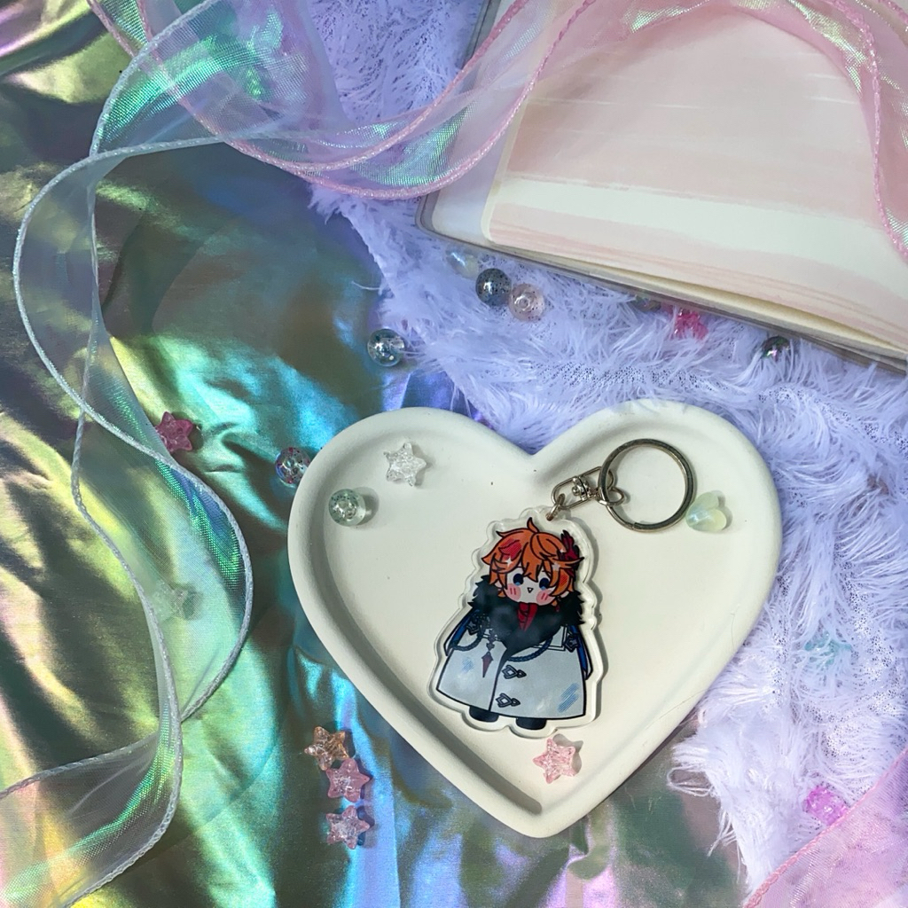 Fatui Harbinger Keychain| TARTAGLIA ARLECCHINO DOTTORE