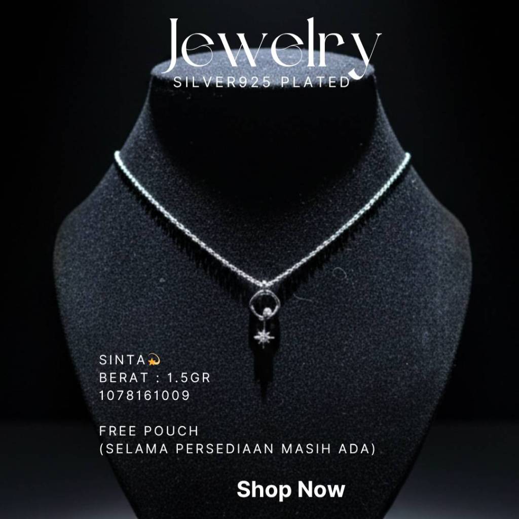 Kalung Simple dan Unik Asli Perak925 Kalung Wanita YG121