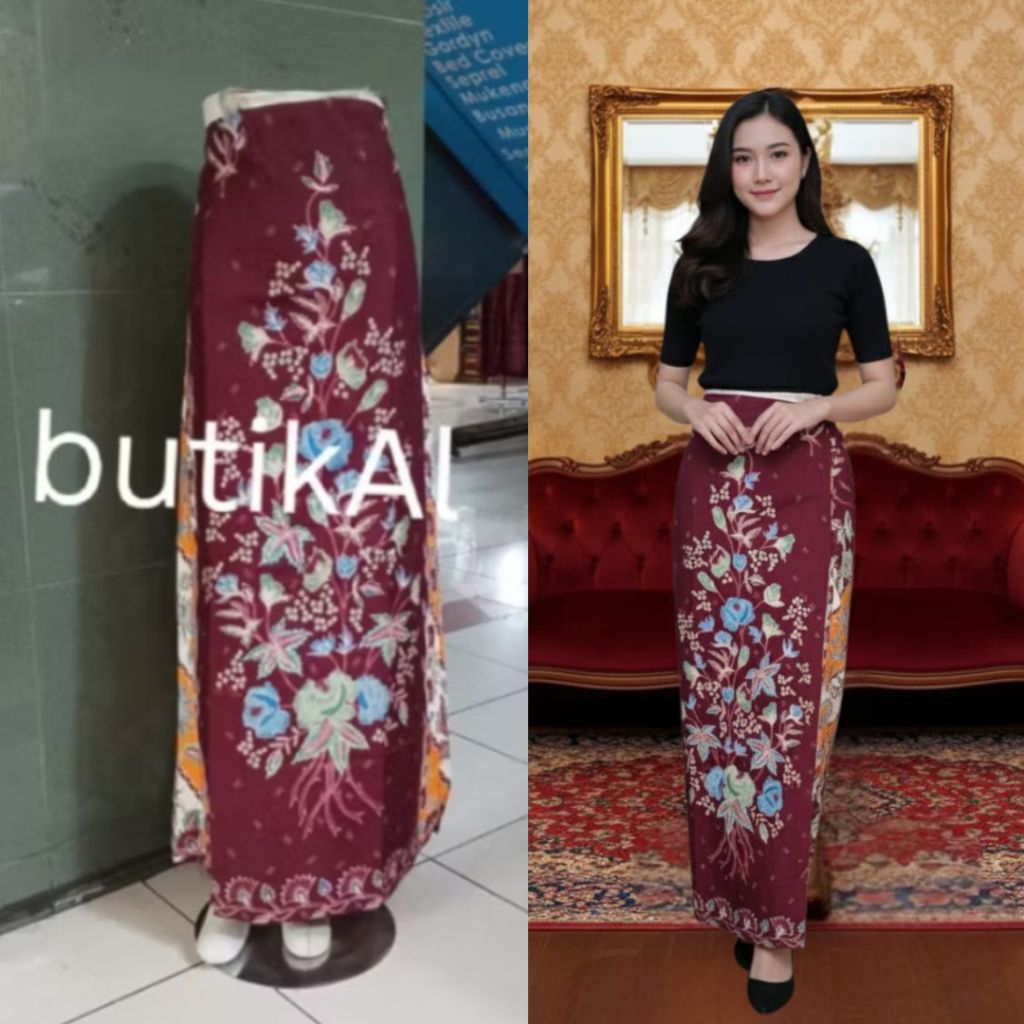 Rok Batik Tumpal Betawi Model Payung/Mayung Jumbo