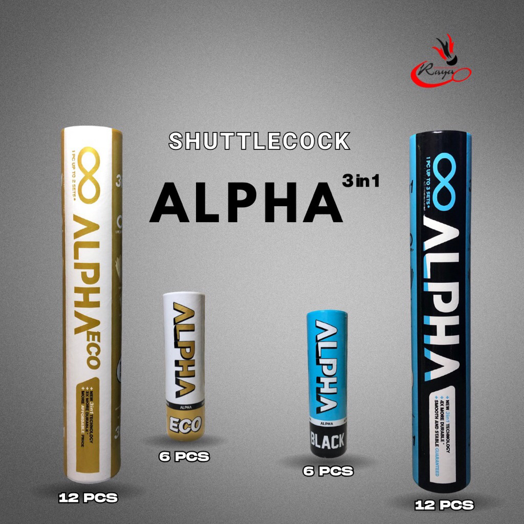 Shuttlecock badminton Alpha 3in1 Series
