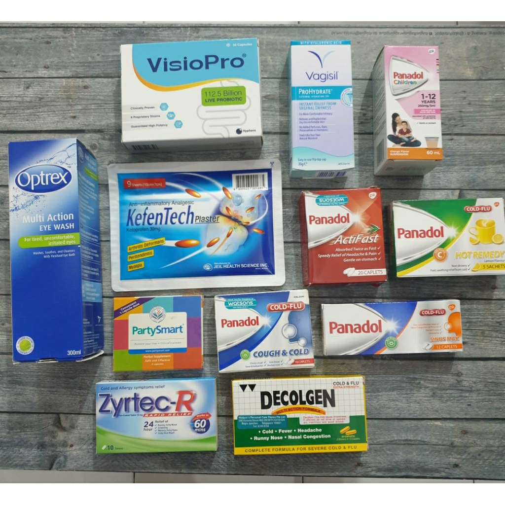 Panadol Actifast Ireland  Hot Rem Sinus Max Cough Decol Optrex Vagisil Singapore