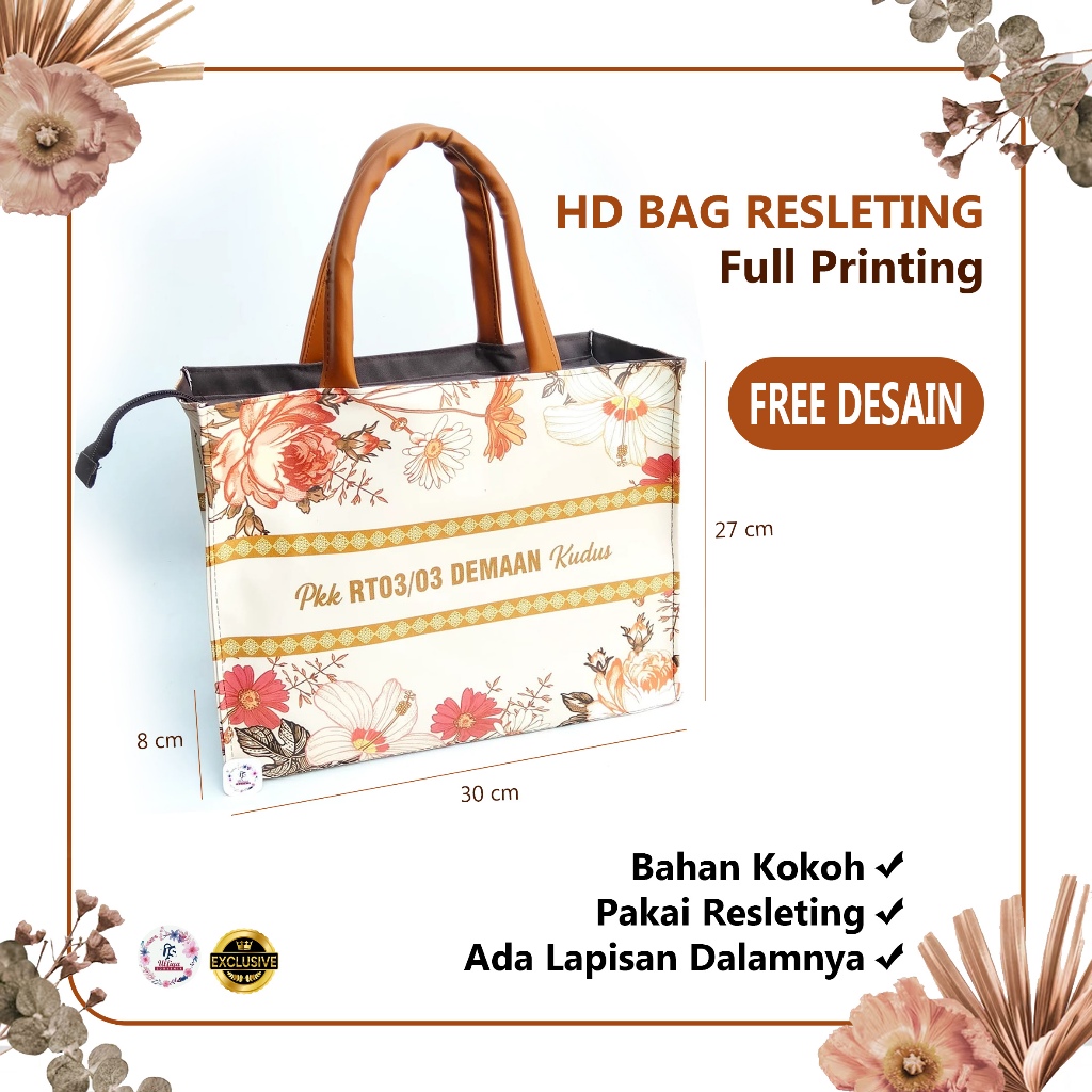 (EKSKLUSIF) HD BAG RESLETING Tas Souvenir Hadiah Ibu PKK / Arisan / Pengajian / Pertemuan Keluarga