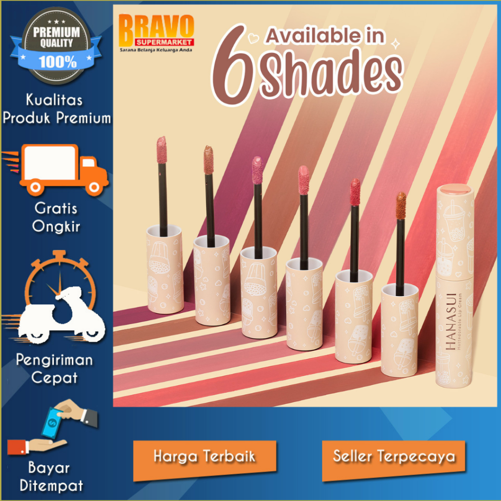 Bravo Supermarket Tulungagung - Hanasui Lip Cream Boba