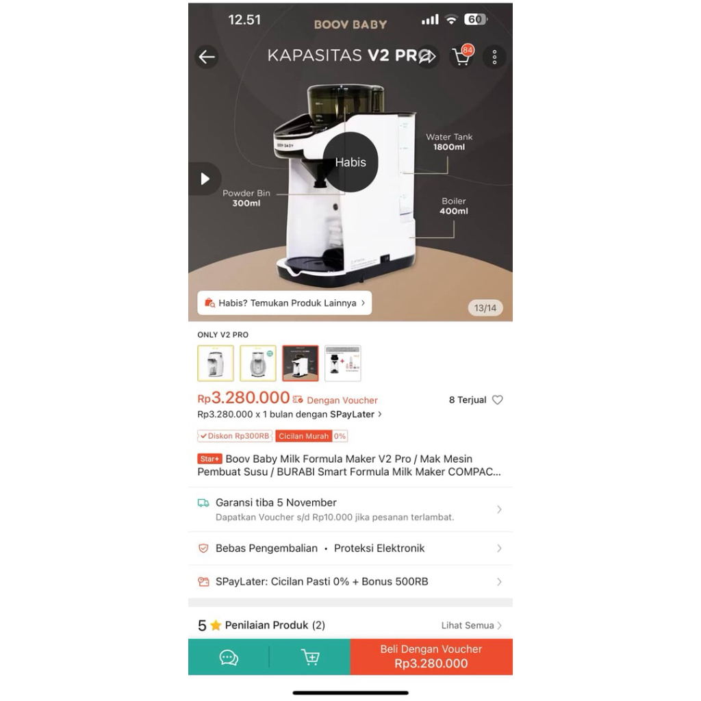 BOOVBABY FORMULA MAKER/ NEW GARANSI/ ALAT PEMBUAT SUSU OTOMATIS