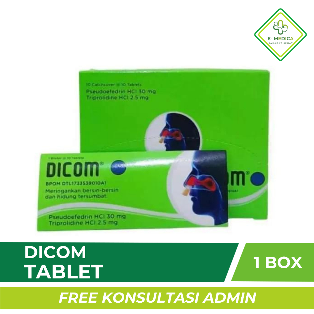 Dicom Tablet - Mengatasi Gejala Flu dan Hidung Tersumbat