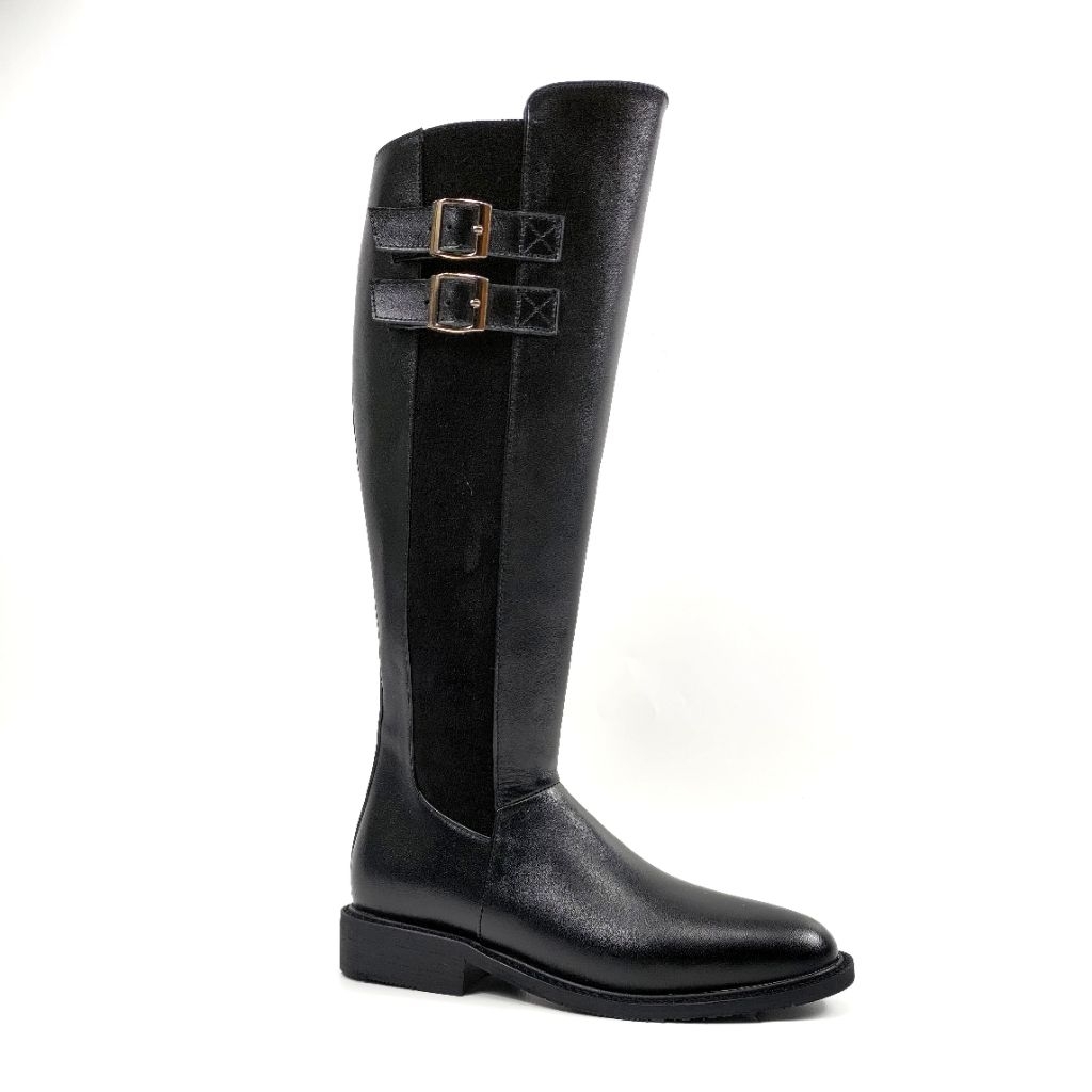 M&T - Knee High Boots Wanita Brito Straft Cow Leather