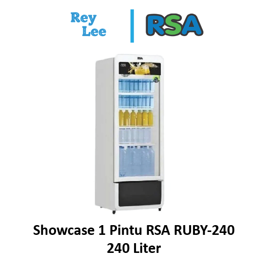 Showcase 1 Pintu RSA RUBY-240 240 Liter
