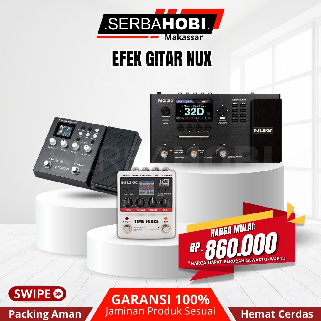Efek Gitar Multi Nux MG 300 / MG 30 / Nux Delay Time Force / Efek Gitar Murah