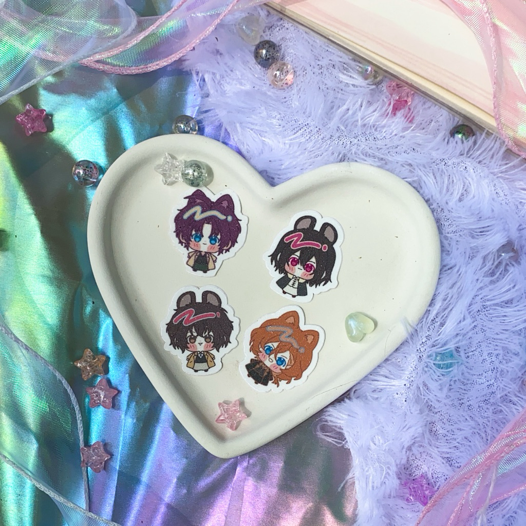 Sticker Glitter Bungou Stray Dog | DAZAI CHUUYA ODASAKU FYDOR