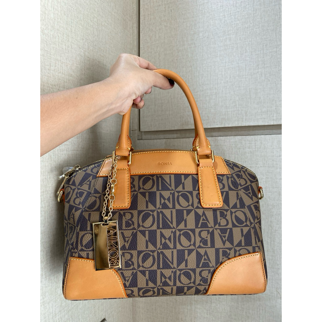 TAS PESTA BONIA ORIGINAL/ TOP HANLDE MONOGRAM ANTIGONA