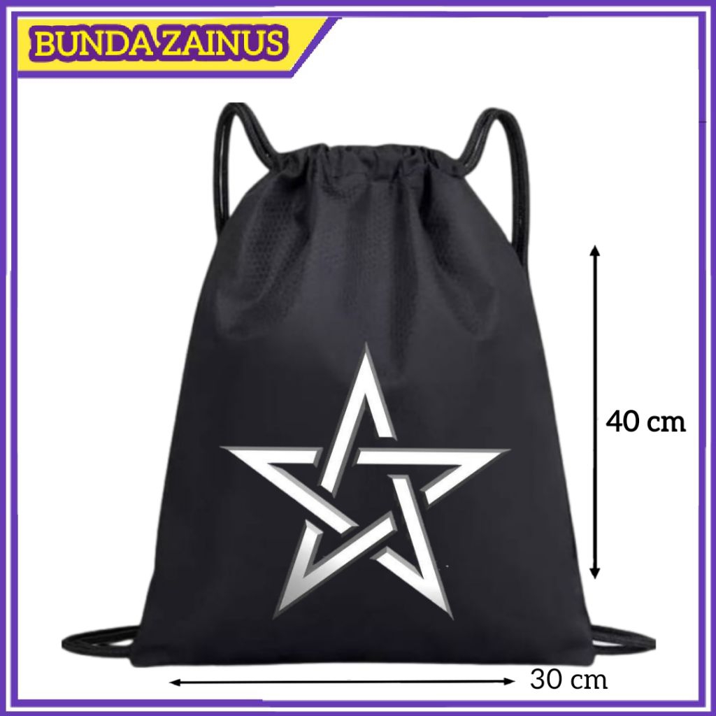 Tas Serut Tali String Bag Tas Pria Wanita Tas Olah Raga Tas Pria Wanita