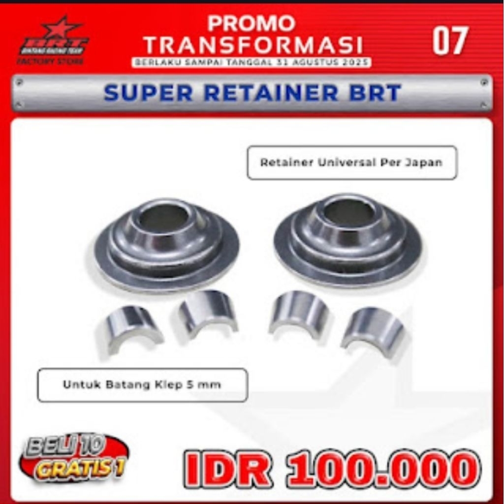 RETAINER KLEP BRT UNIVERSAL KLEP JAPAN BATANG 5