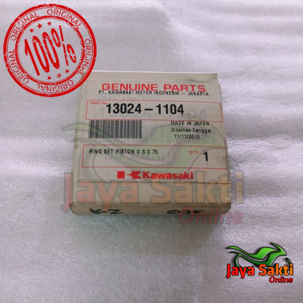 RING PISTON UKURAN 75 KAZE R ASLI KAWASAKI