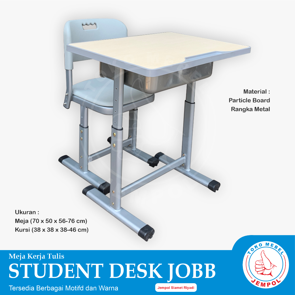 Meja Tulis STUDENT DESK JOBB ECHO/Meja Belajar Kantor Minimalis/Meja Komputer Laptop/Meja Sekolah/Me