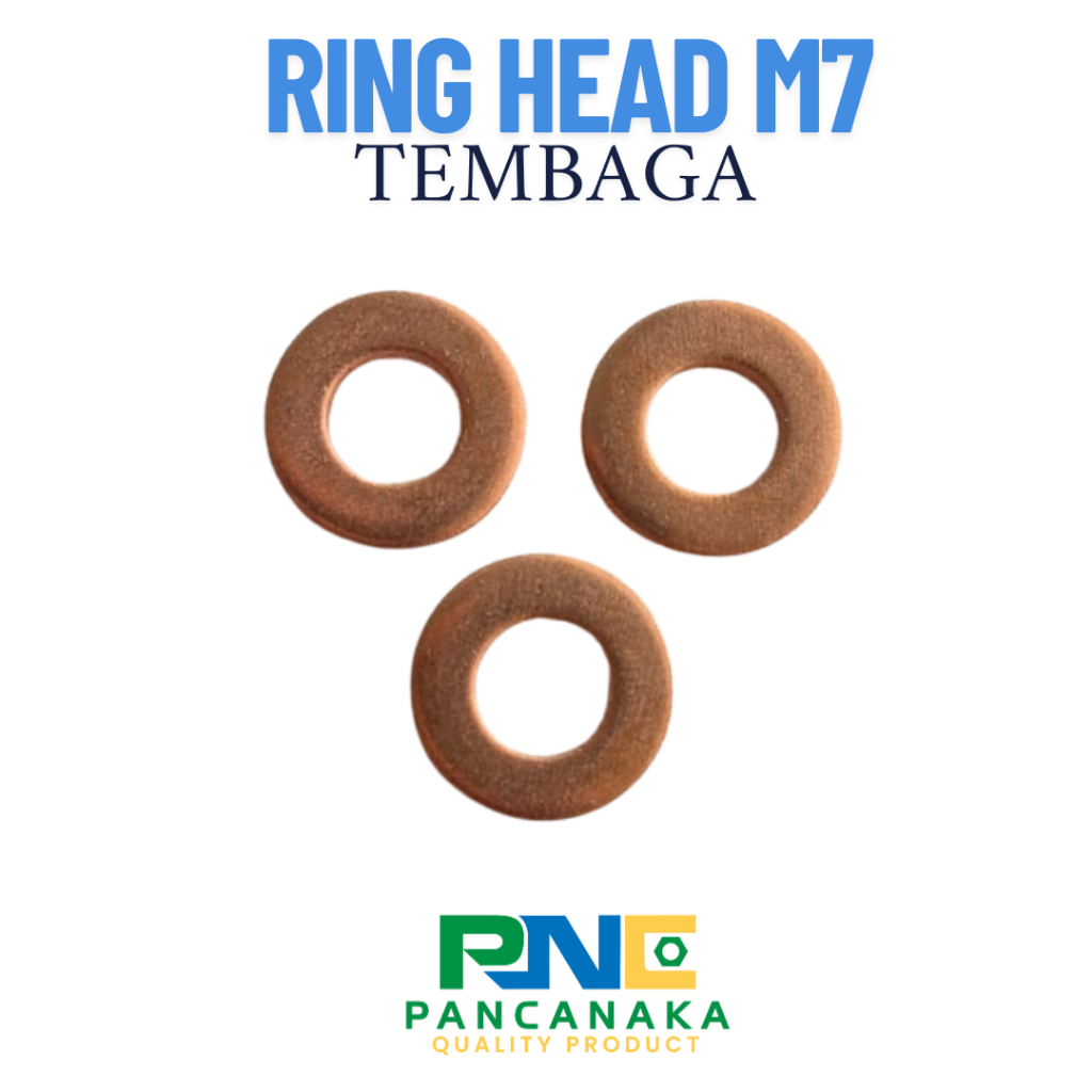 RING HEAD M7 TEMBAGA/ RING SILINDER HEAD M7 - 1 PCS
