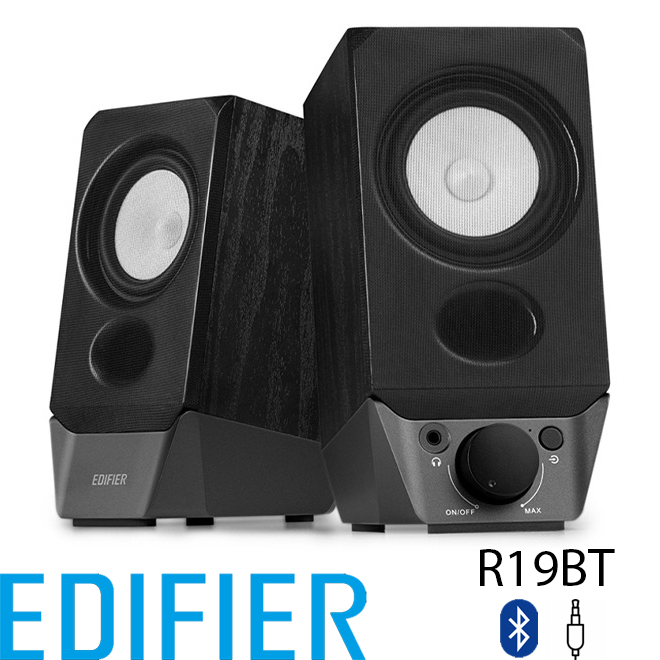 Edifier R19BT Active Speaker Aktif Bluetooth Aux 3,5mm 2,75" Komputer Multimedia