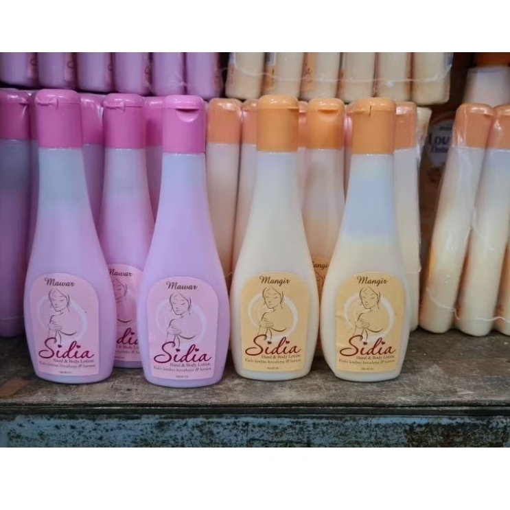 ( 1 LUSIN ) BODY LOTION SIDIA KUNING // MERAH MUDA