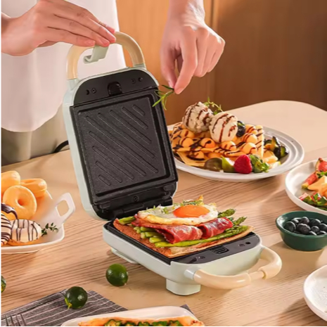 AL - Pembuat Sandwich Listrik Mesin Pembuat Pemanggang Roti Sandwich Sarapan Wafel Taiyaki Takoyaki 