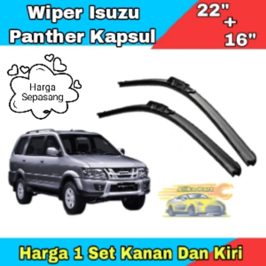 Wiper Mobil Isuzu Panther Kapsul _ Wiper Mobil Panther Harga Sepasang _ Wiper Kaca Depan Isuzu Panth