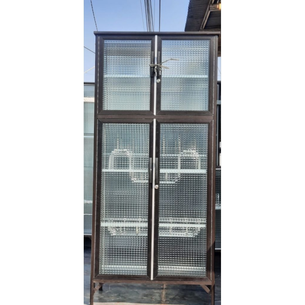 Rak Piring Pintu 2 kaca es sidoarjo