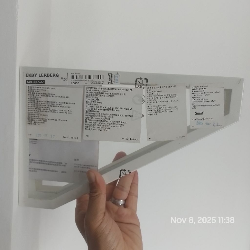 Bracket Dinding Ikea Rak Pajangan Buku Bahan Besi
