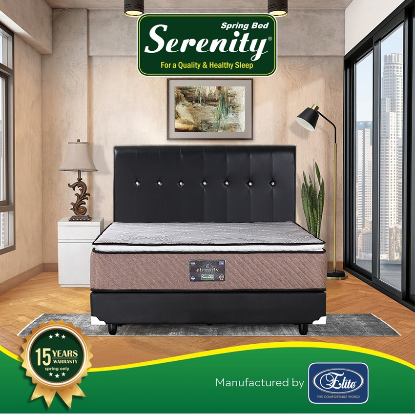 Kasur Springbed Elite Serenity Eternity Pillow top Mattress
