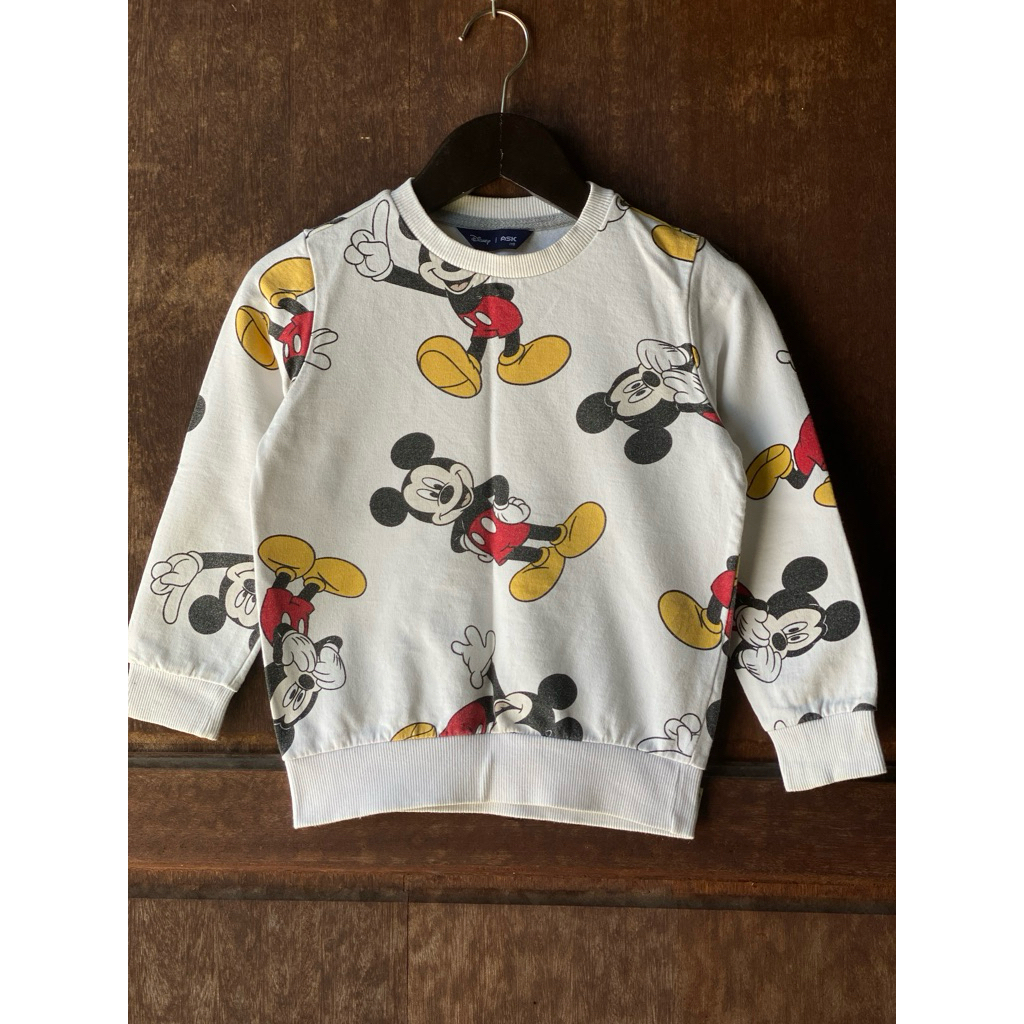 PRELOVED PL crewneck cn sweater anak full print branded size 110