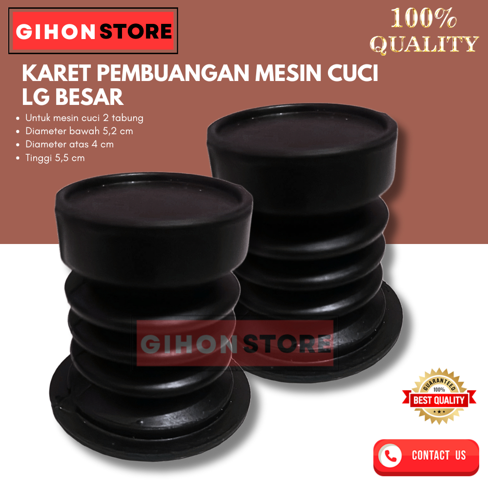 KARET PEMBUANGAN MESIN CUCI 2 TABUNG LG BESAR
