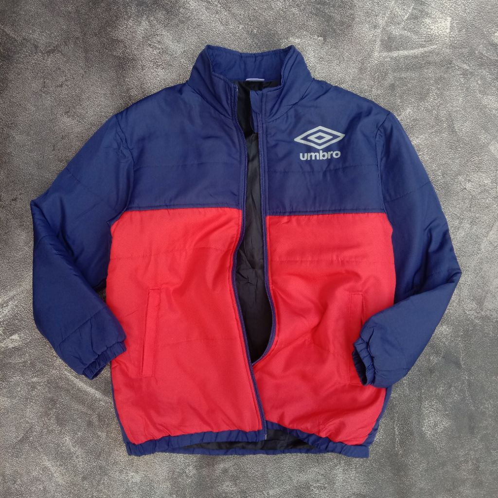 Puffer Jacket Umbro Twotone colour original, jaket gelembung umbro casual, down jacket Umbro simpel 