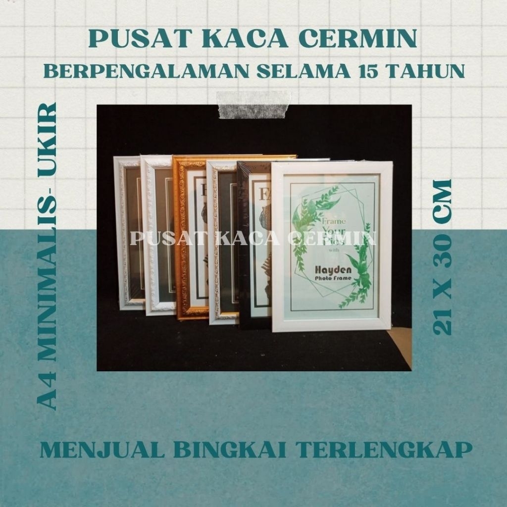 BINGKAI/FRAME UKURAN A4 MINIMALIS/UKIR MURAH