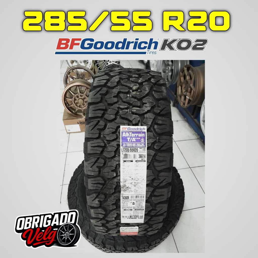 Bfgoodrich All Terrain KO2 Ban Mobil Amerika - 285 55 R20 AT ring 20 Original - HSR Obrigado Velg