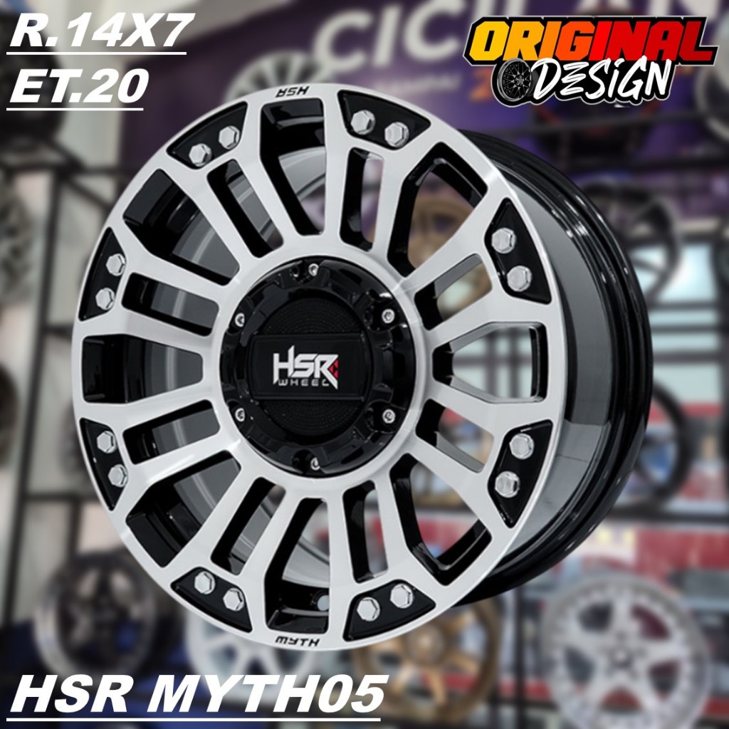 Pelek Offroad Ring 14 Mobil APV, GRANDMAX, L300, COLT, CARRY, HSR MYTH05 R14