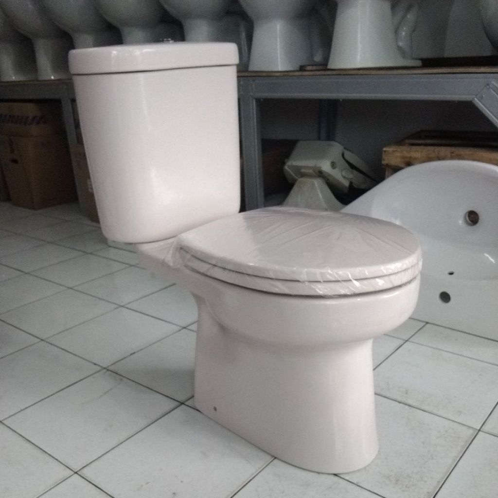 kloset klosed closet duduk TOTO CW 421 J pastel pink muda closet jarak lobang as 50 cm