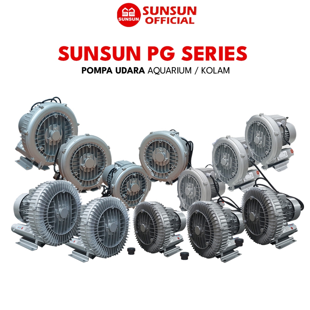 SUNSUN PG 2200/3000/4000/5500 Ring Blower Pompa Udara