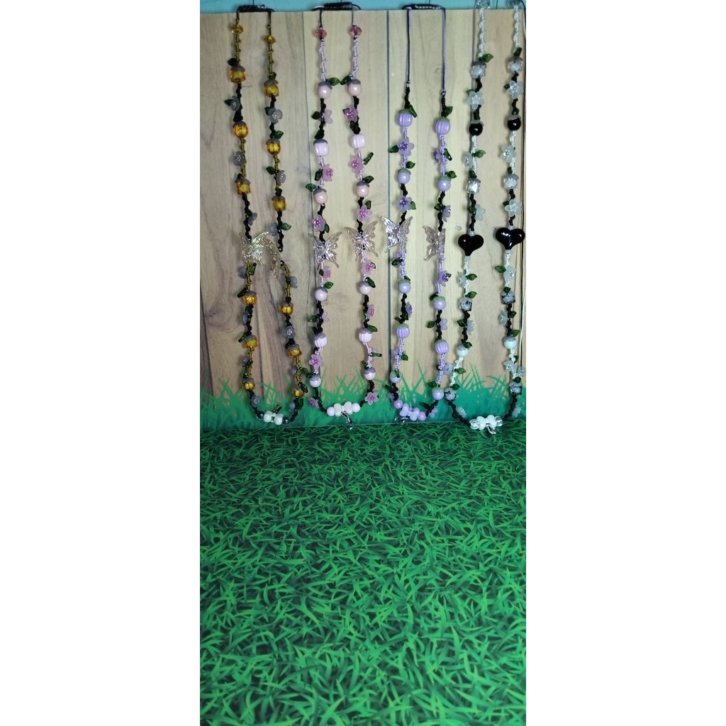 Lanyard manik manik/Lanyard id card/lanyard Hp/Aksesoris