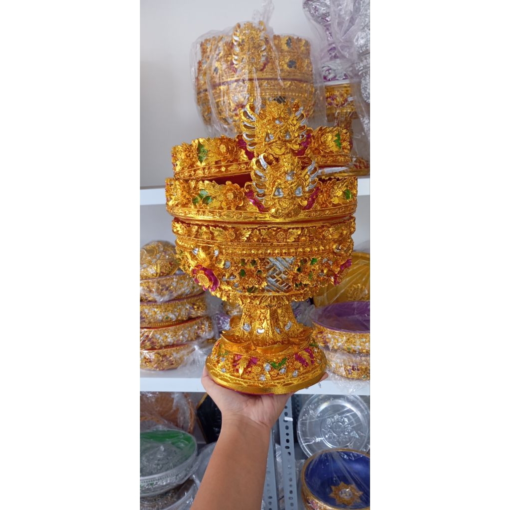 Dulang dewi tumpuk 2 bahan fiber